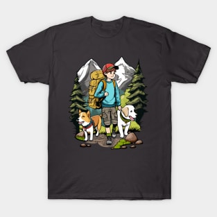 Hiking with dogs T-Shirt